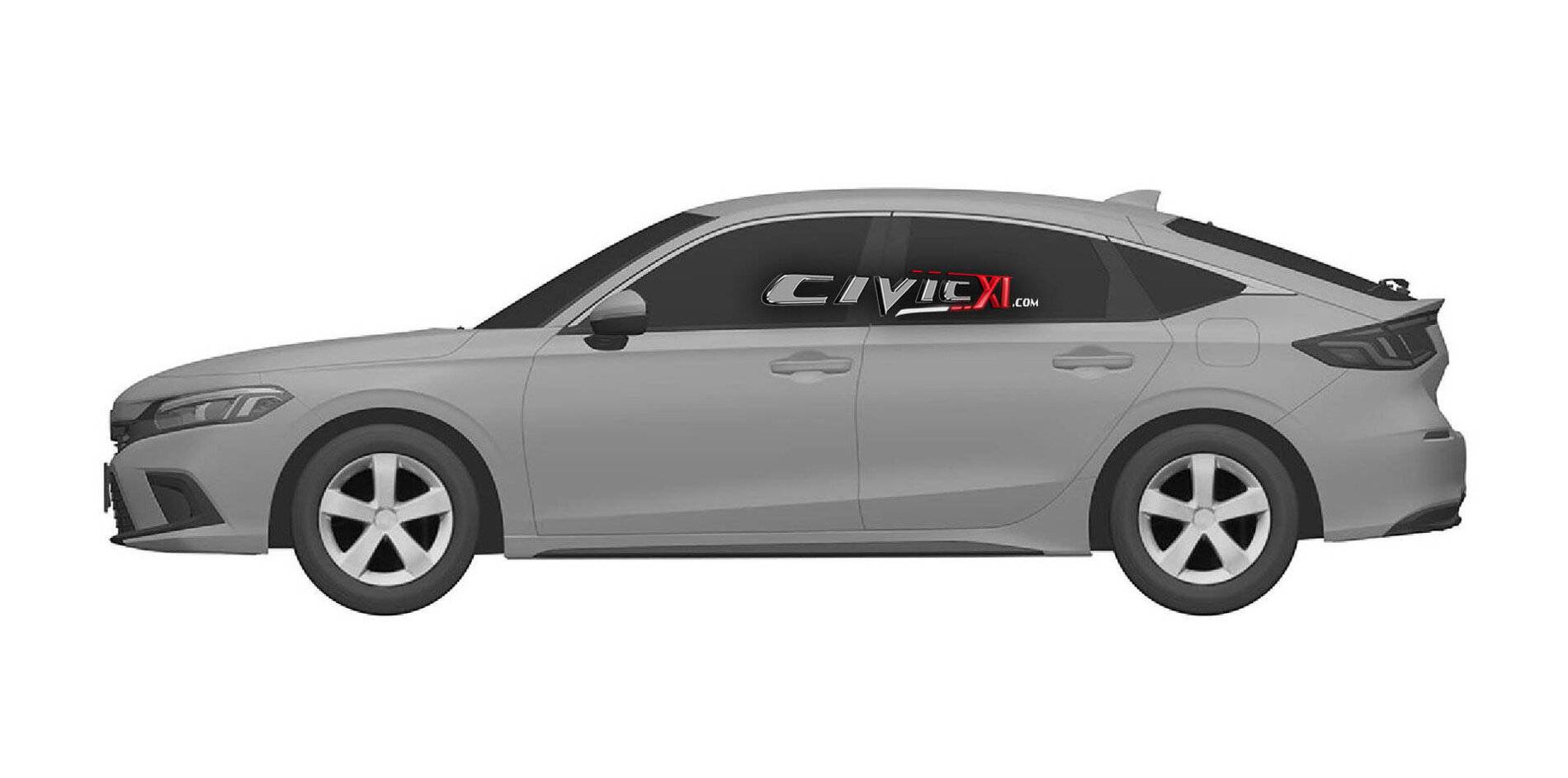 11th Gen Honda Civic Exclusive: 11th Gen 2022 Civic (Hatchback) Fully Revealed in Official Honda Patent Images 11th Gen 2022 Honda Civic Hatchback 3 - CivicXI.com