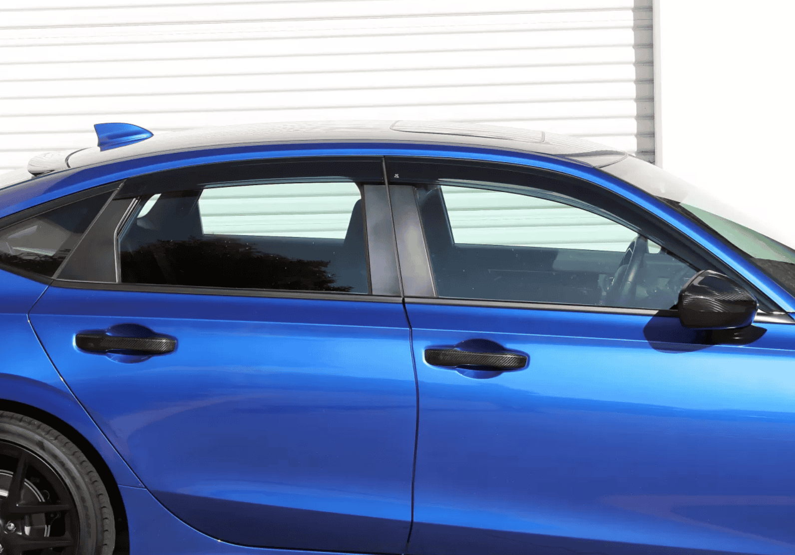 11th Gen Honda Civic Side Window Visors & Roof Visor / Spoiler - Installed! 1696623973464