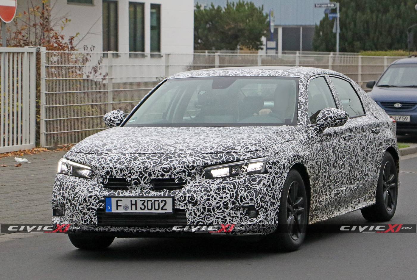 11th Gen Honda Civic Next-Generation 2022 Honda Civic Sedan Spied Testing in Germany 2022-Civic-Sedan-11th-Generation-Spied-Testing-Germany-5