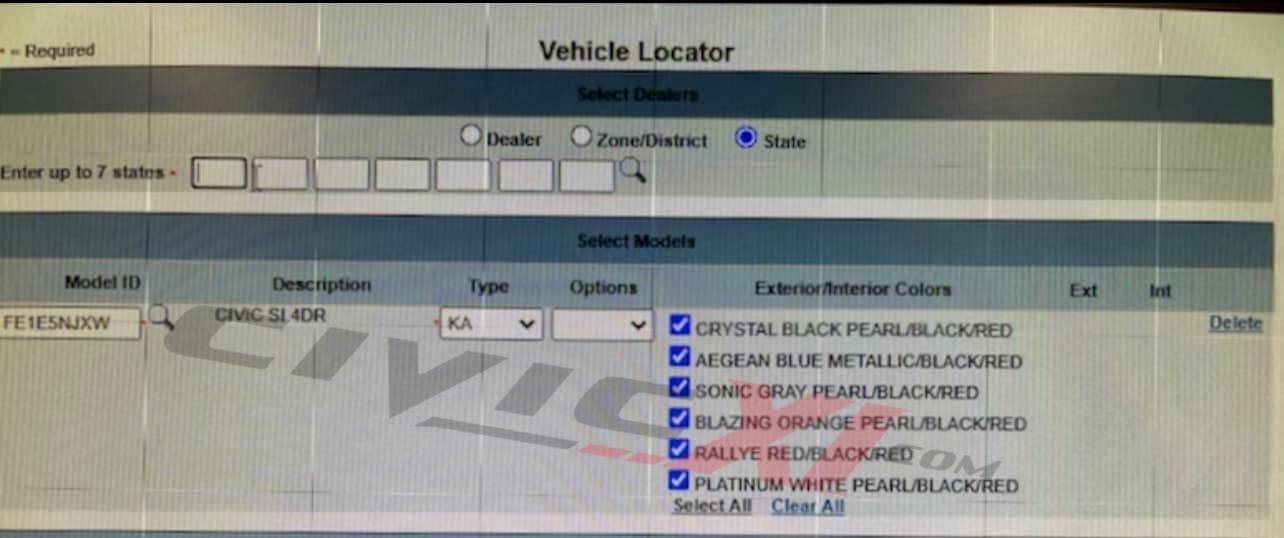 11th Gen Honda Civic Leaked: 2022 Civic Si Chassis Code = FE1 + Paint Colors (NEW Blazing Orange Pearl) First Look! 2022-civic-si-fe1-new-colors