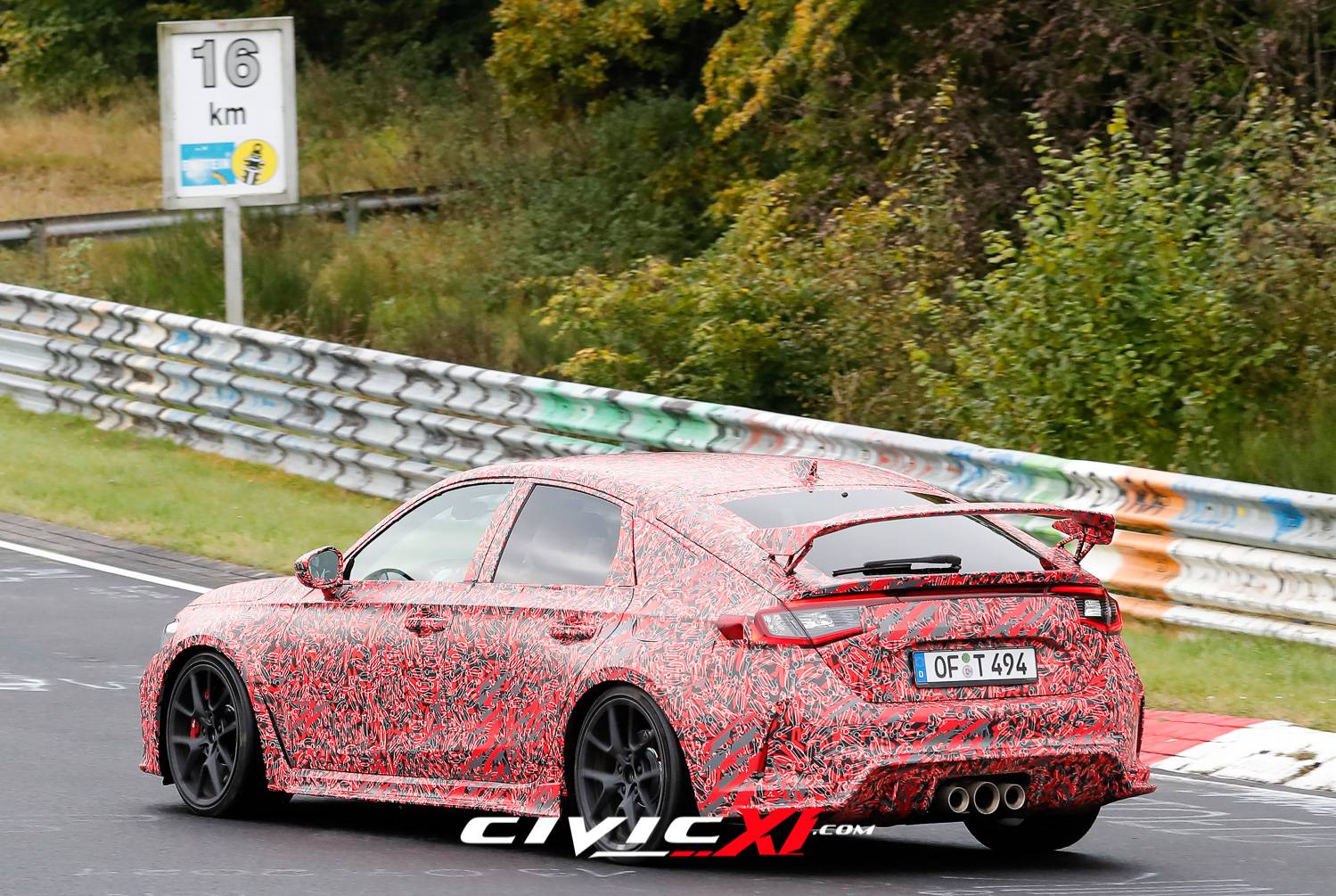 11th Gen Honda Civic ? First Video of 2023 Civic Type R Track Testing at Nurburgring! 2022-civic-type-r-nurburgring-track-testing-14