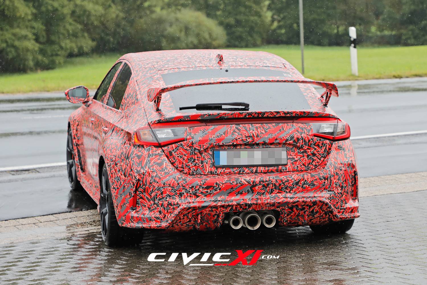 11th Gen Honda Civic ? 2022 Civic Type R Spied Inside & Out (First Interior Shots)! 265/30/19 tires revealed. 2022-civic-type-r-spied-interior-first-look-exterior-closeups-38