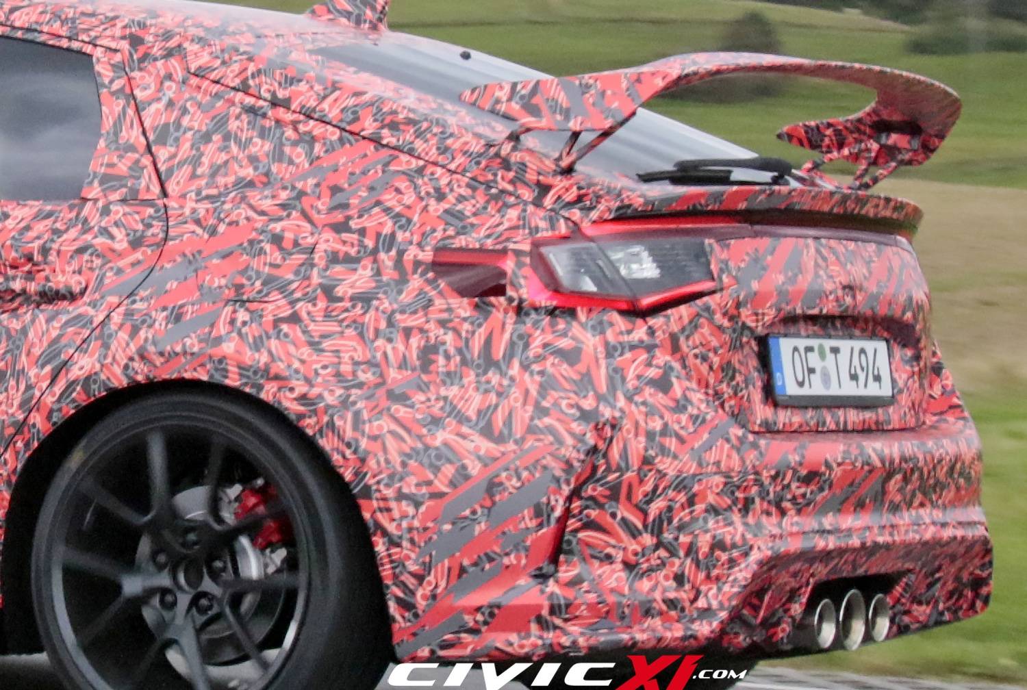 11th Gen Honda Civic 2022 Civic Type R spied testing near Nürburgring ahead of next week's track testing! 2022-civic-type-r-spied-near-nurburgring-10