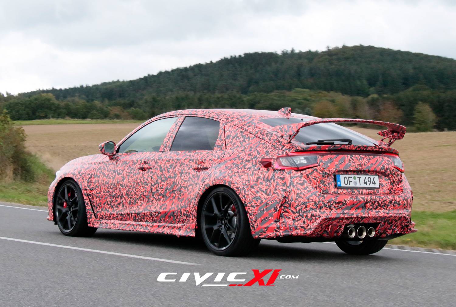 11th Gen Honda Civic 2022 Civic Type R spied testing near Nürburgring ahead of next week's track testing! 2022-civic-type-r-spied-near-nurburgring-11