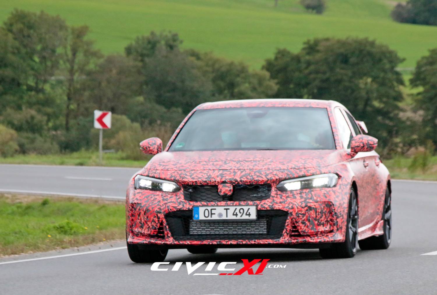 11th Gen Honda Civic 2022 Civic Type R spied testing near Nürburgring ahead of next week's track testing! 2022-civic-type-r-spied-near-nurburgring-2