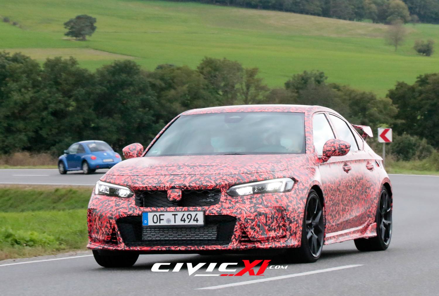 11th Gen Honda Civic 2022 Civic Type R spied testing near Nürburgring ahead of next week's track testing! 2022-civic-type-r-spied-near-nurburgring-3