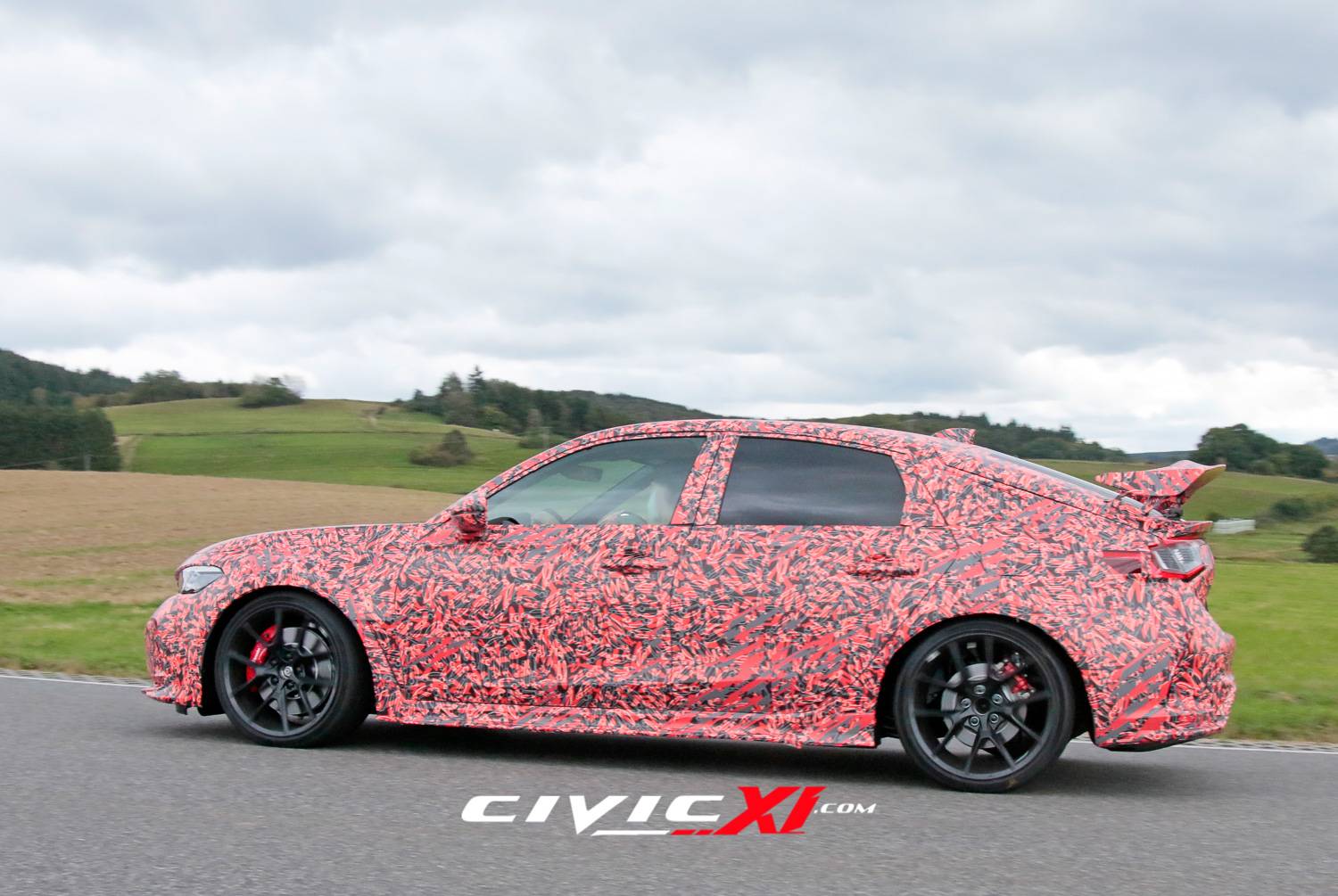 11th Gen Honda Civic 2022 Civic Type R spied testing near Nürburgring ahead of next week's track testing! 2022-civic-type-r-spied-near-nurburgring-7