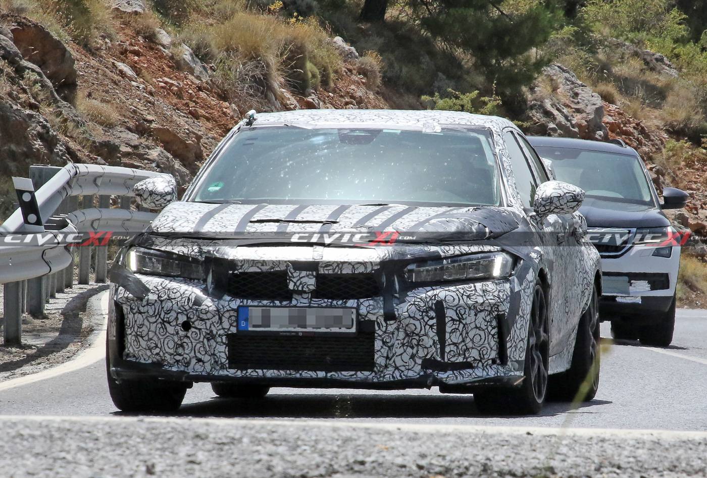 11th Gen Honda Civic Next Civic Type R Spied Testing in Southern Europe 2022-civic-type-r-testing-europe-12