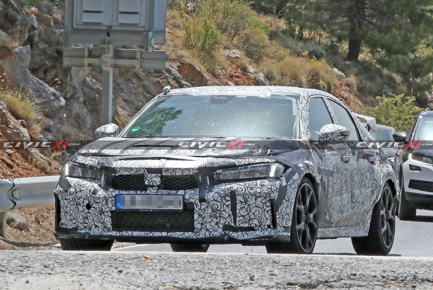 11th Gen Honda Civic Next Civic Type R Spied Testing in Southern Europe 2022-civic-type-r-testing-europe-13