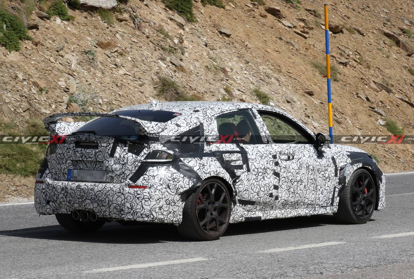 11th Gen Honda Civic Next Civic Type R Spied Testing in Southern Europe 2022-civic-type-r-testing-europe-28