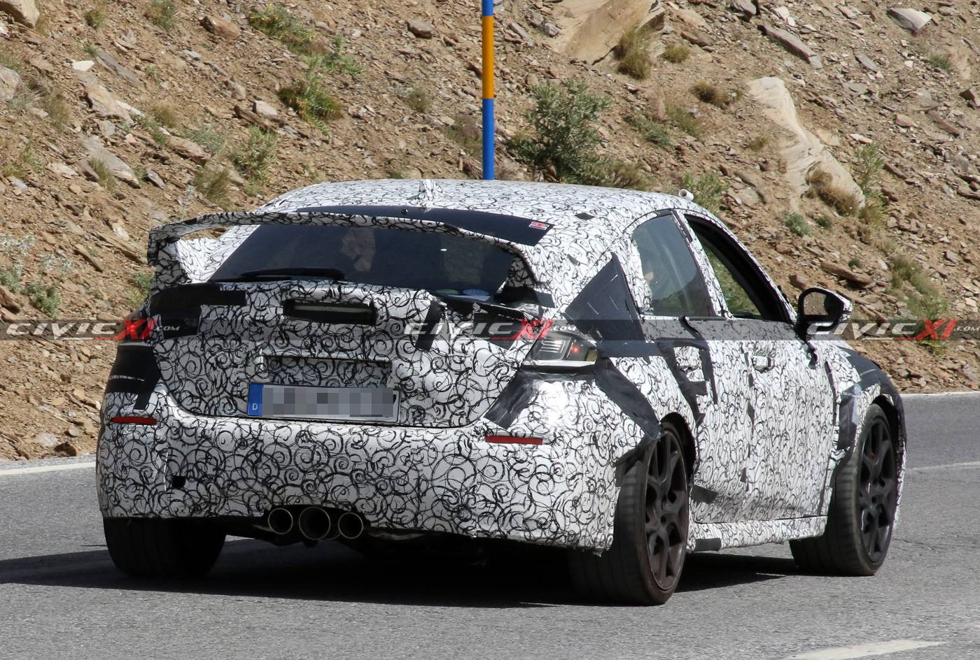 11th Gen Honda Civic Next Civic Type R Spied Testing in Southern Europe 2022-civic-type-r-testing-europe-30