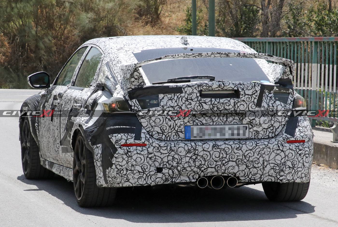 11th Gen Honda Civic Next Civic Type R Spied Testing in Southern Europe 2022-civic-type-r-testing-europe-9