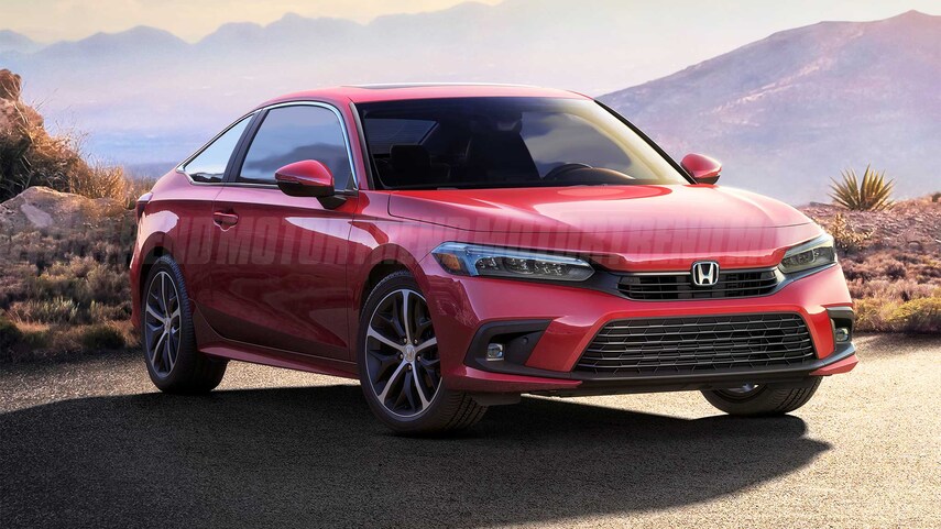 11th Gen Honda Civic Motor Trend's Hypothetical 2022 Coupe 2022-Honda-Civic-coupe