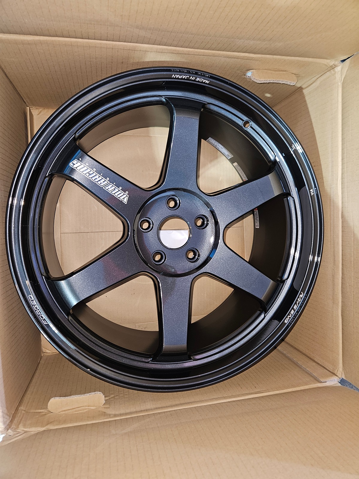 11th Gen Honda Civic Volk Racing TE37 Diamond Black wheels 20x9.5 5x114.3 et 36, set of 4 20240211_074658