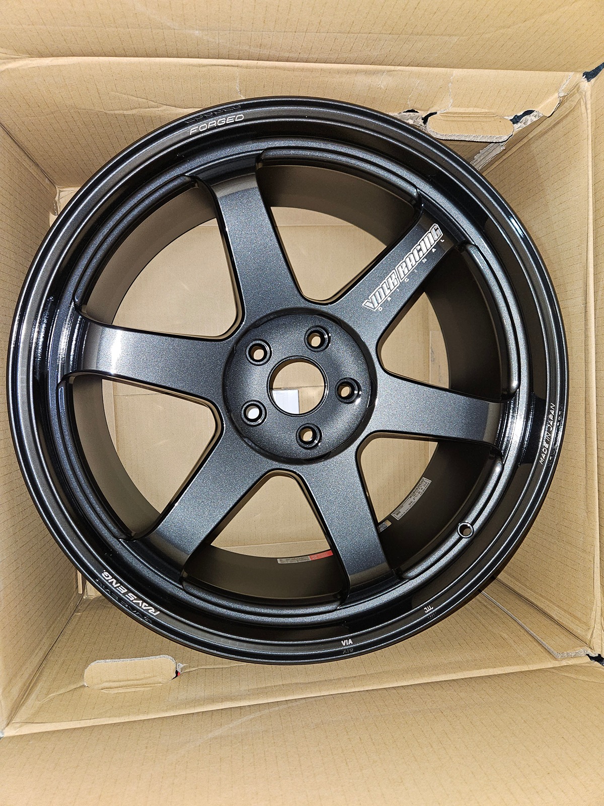 11th Gen Honda Civic Volk Racing TE37 Diamond Black wheels 20x9.5 5x114.3 et 36, set of 4 20240211_075011
