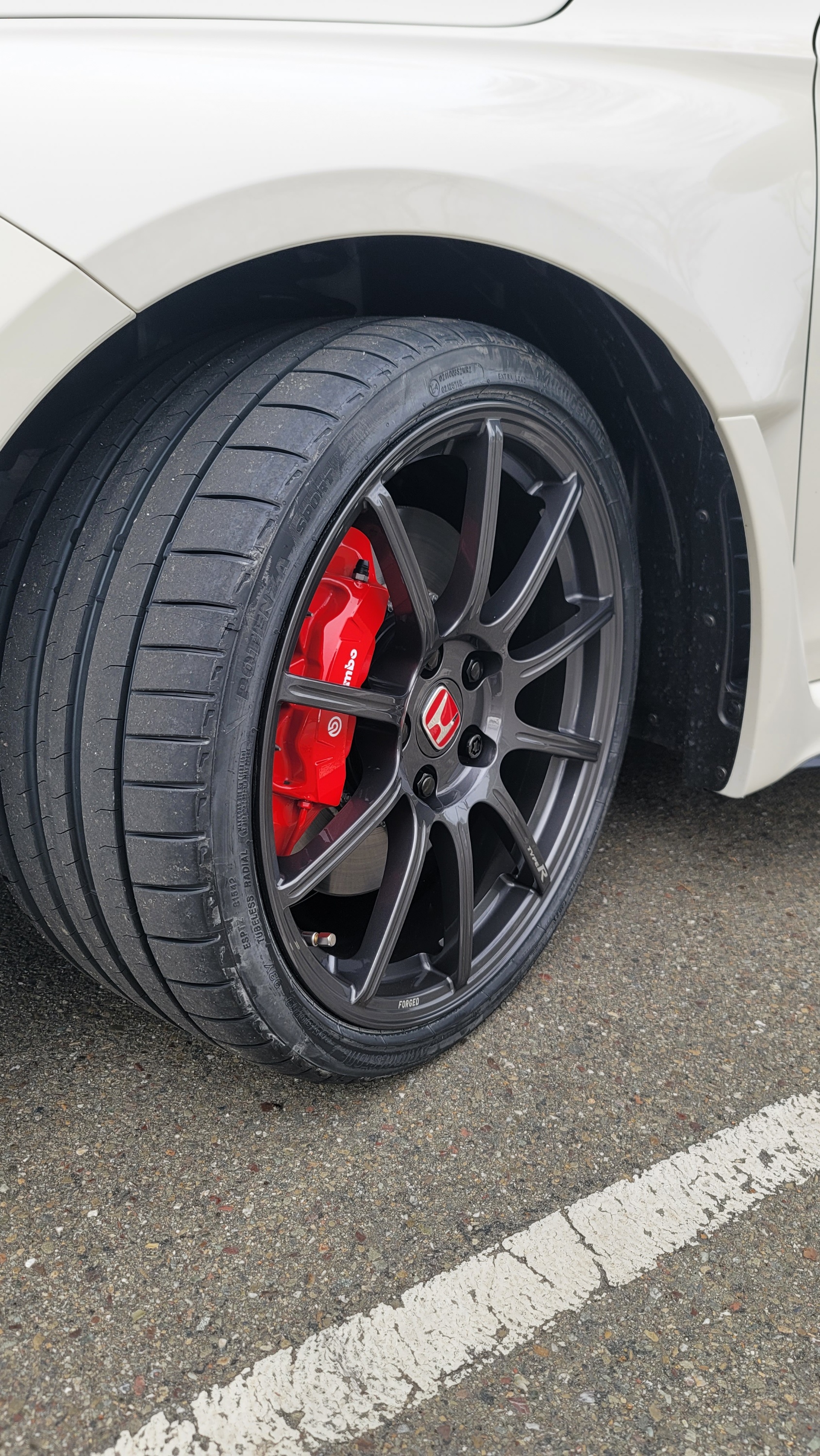 11th Gen Honda Civic OEM forged wheels on CW FL5 20240306_103807_resized