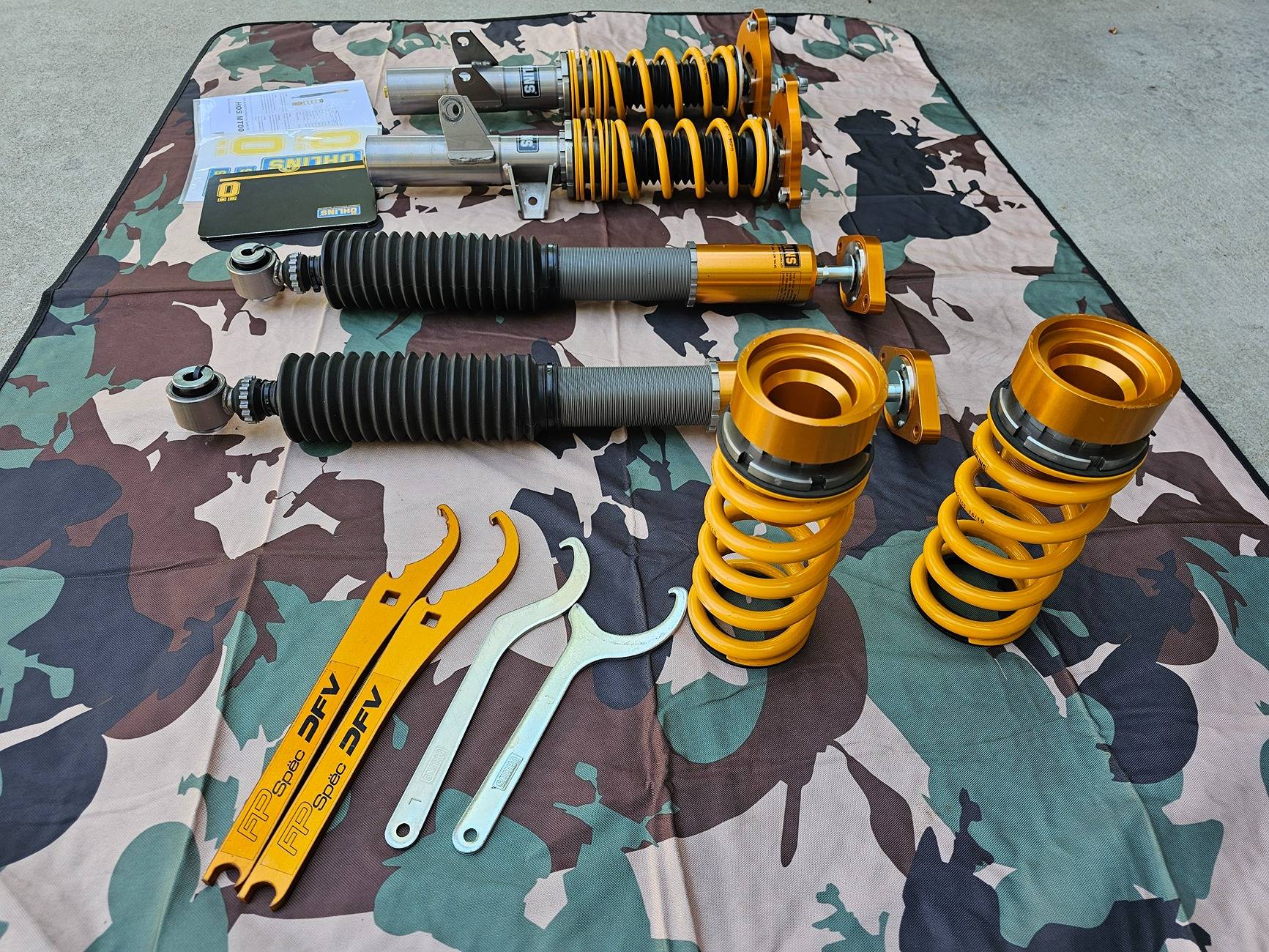 11th Gen Honda Civic FS: Ohlins DFV with SBG tophats, extras 20240721_151157