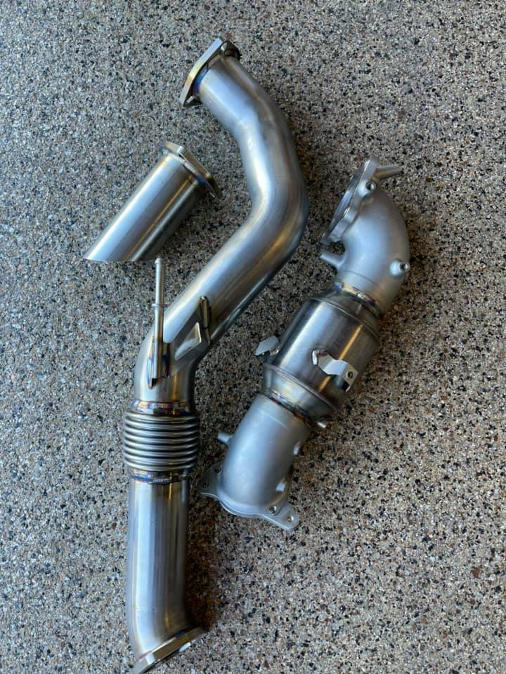 11th Gen Honda Civic PRL Motorsports High flow Downpipe and Frontpipe 255497477_5271507139529559_4170382882849440697_n