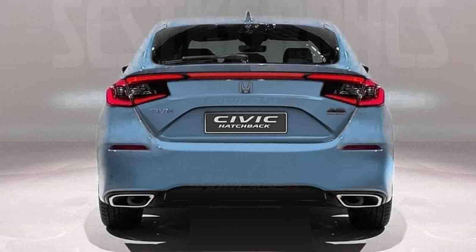 11th Gen Honda Civic 2022 Civic HATCHBACK Rear First Revealed Look! 410C50FA-E67C-4B2A-A3F3-713838B20726