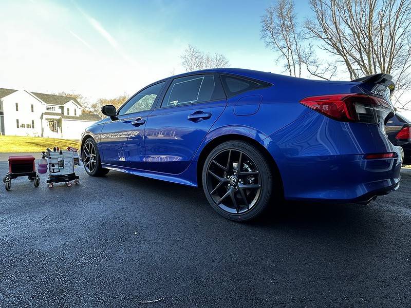 11th Gen Honda Civic '23 Aegean Blue Si Introduction 52596908314_1b7765733d_c