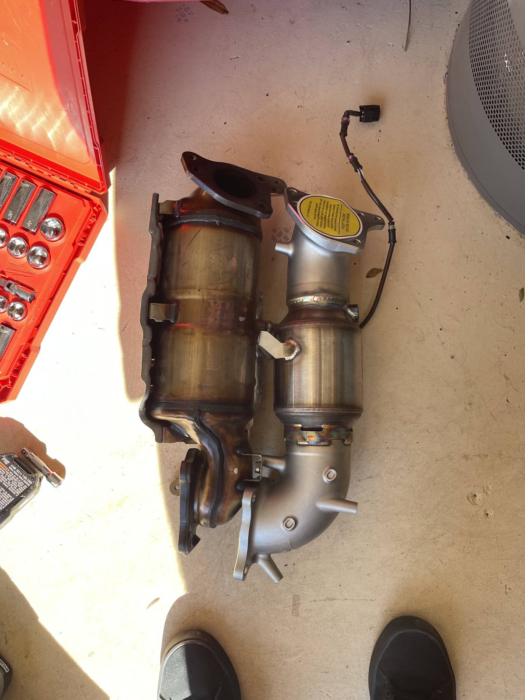 PRL HV Downpipe and Front Pipe install in 2022 Civic Sport Touring