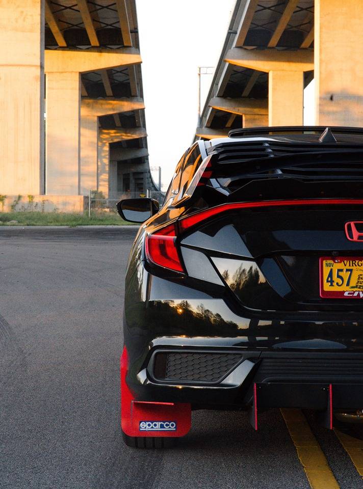 11th Gen Honda Civic 16-17 Civic 10th Gen Sedan - 4D Rear Window Louvers Cover (ABS) - WDLR-HC164 94404579_1957416644390151_5785046619560869888_n