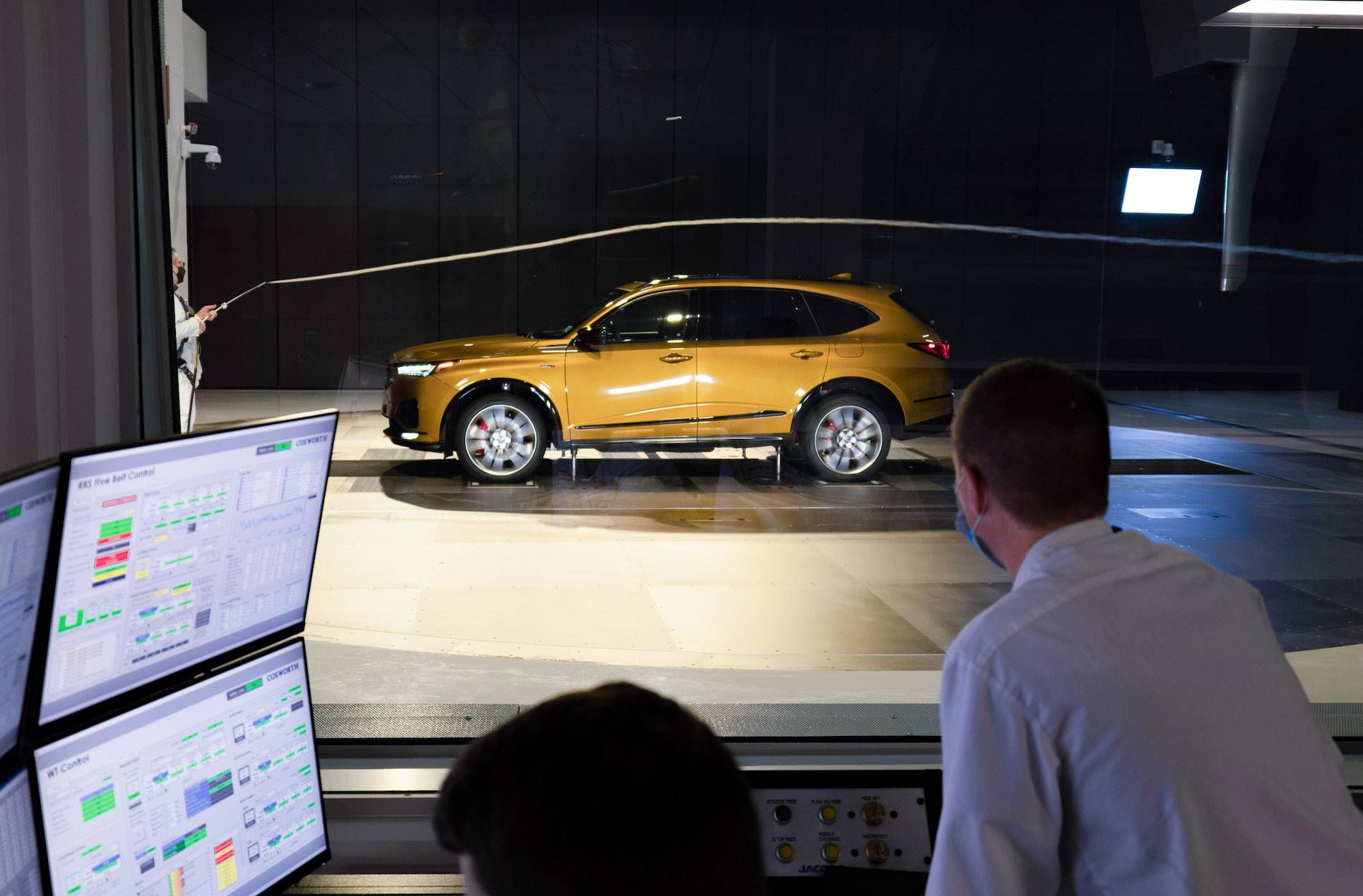 11th Gen Honda Civic Honda Opens New World-Class Wind Tunnel in Ohio Acura MDX Type S Aerodynamics Testing - Control Room