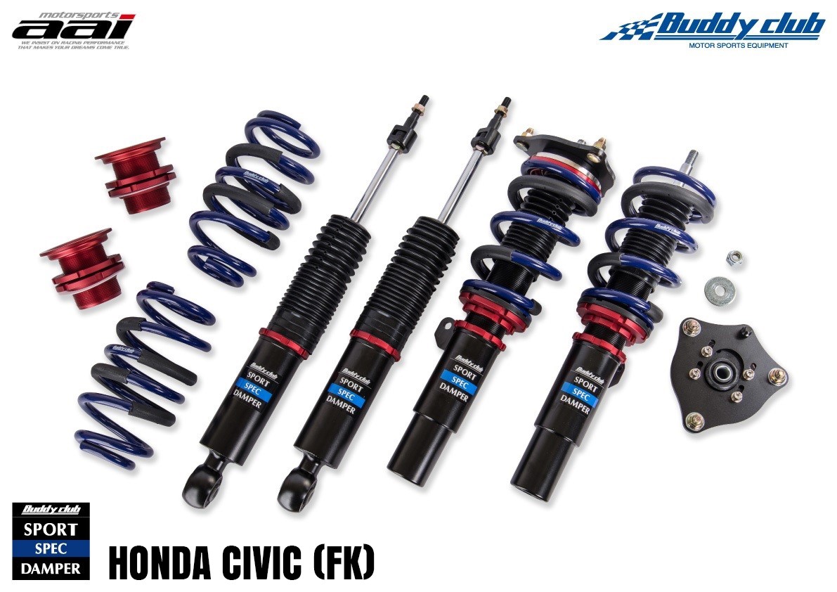 11th Gen Honda Civic Buddy Club 17-18 Civic Hatchback Sport Spec Damper Coilovers BC02-SSHFK2