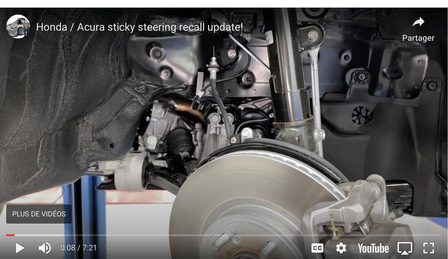 11th Gen Honda Civic FL5 recall (2022-2025 Civic Steering Gearbox Assembly) Capture d’écran, le 2024-10-19 à 06.54.38