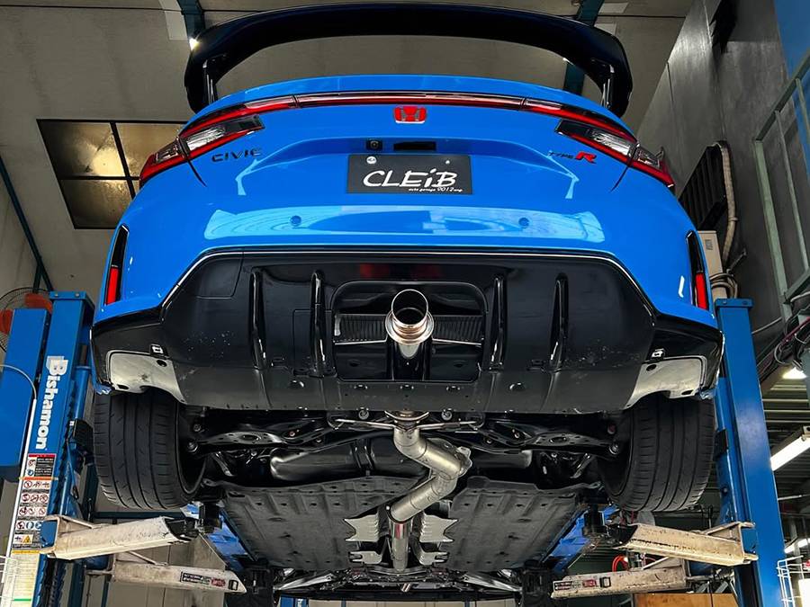11th Gen Honda Civic CLEiB Single Turn Down Exhaust CLEIB-FL5-EXHAUST_2