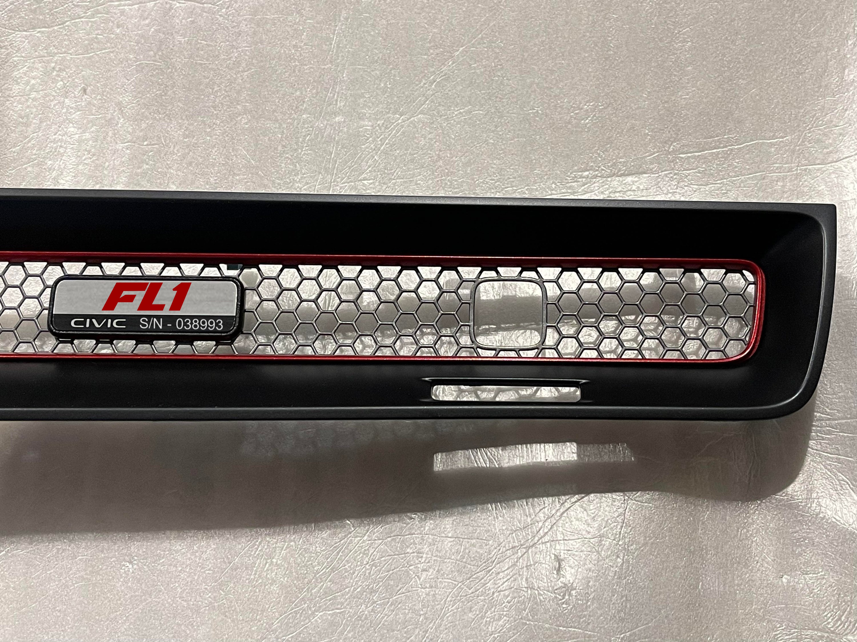 11th Gen Honda Civic Dashboard  custom serial number tag (Type-R style) fl1 sample