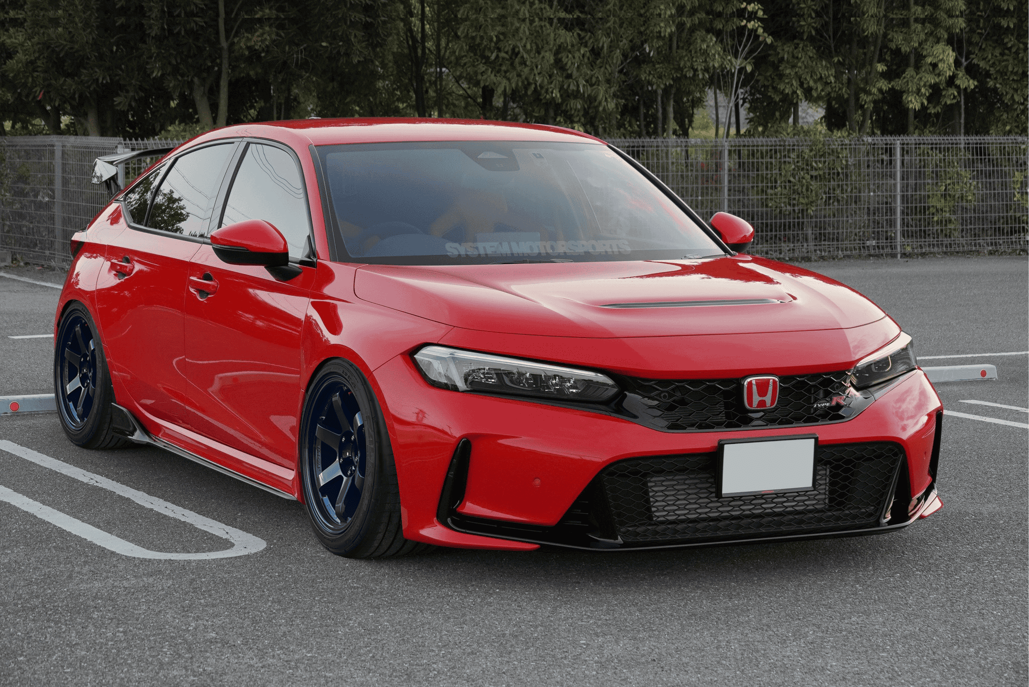 11th Gen Honda Civic Official Wheel Fitment Thread for 11th Gen FL5 Civic Type R FL5 Rallyre Red TE37SL Mag Blue