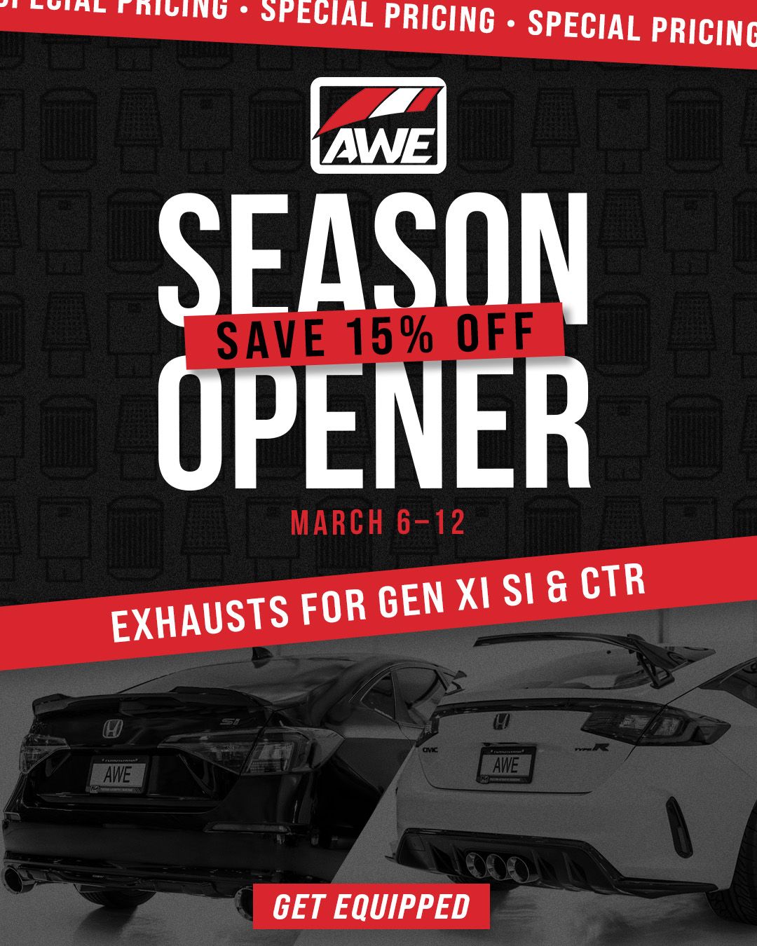 11th Gen Honda Civic AWE Season Opener Special Pricing is Live! FL5_season opener