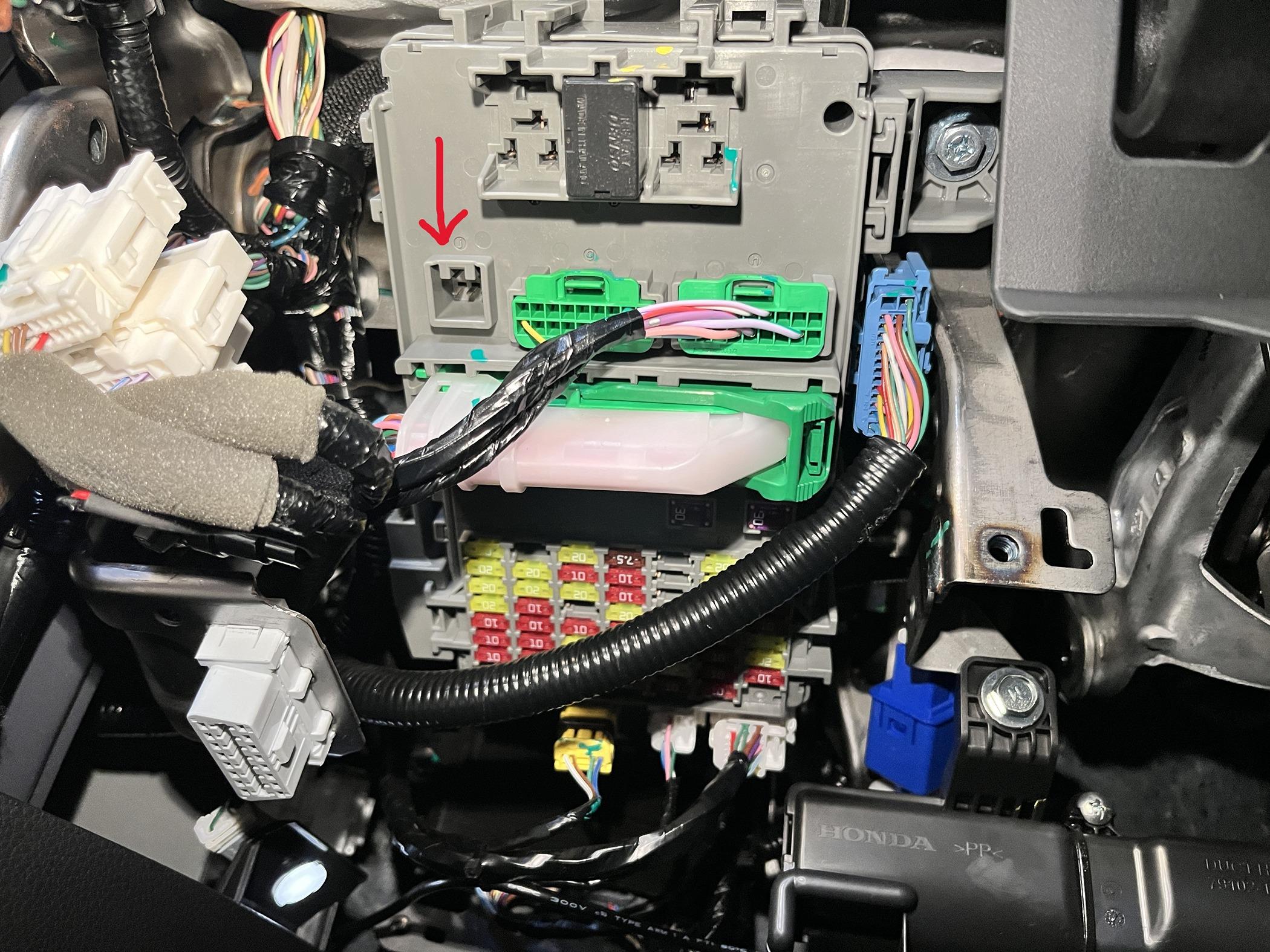 11th Gen Honda Civic Under-Dash Fuse box 6-Pin Optional Socket Pinout Fusebox.JPEG