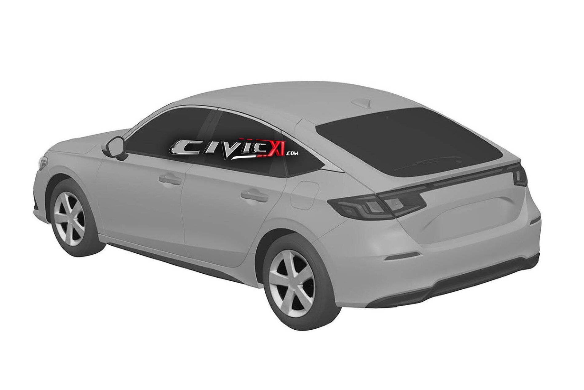 11th Gen Honda Civic First spy pics of 2022 Civic Hatchback! h-gen-2022-honda-civic-hatchback-2-civicxi-com-