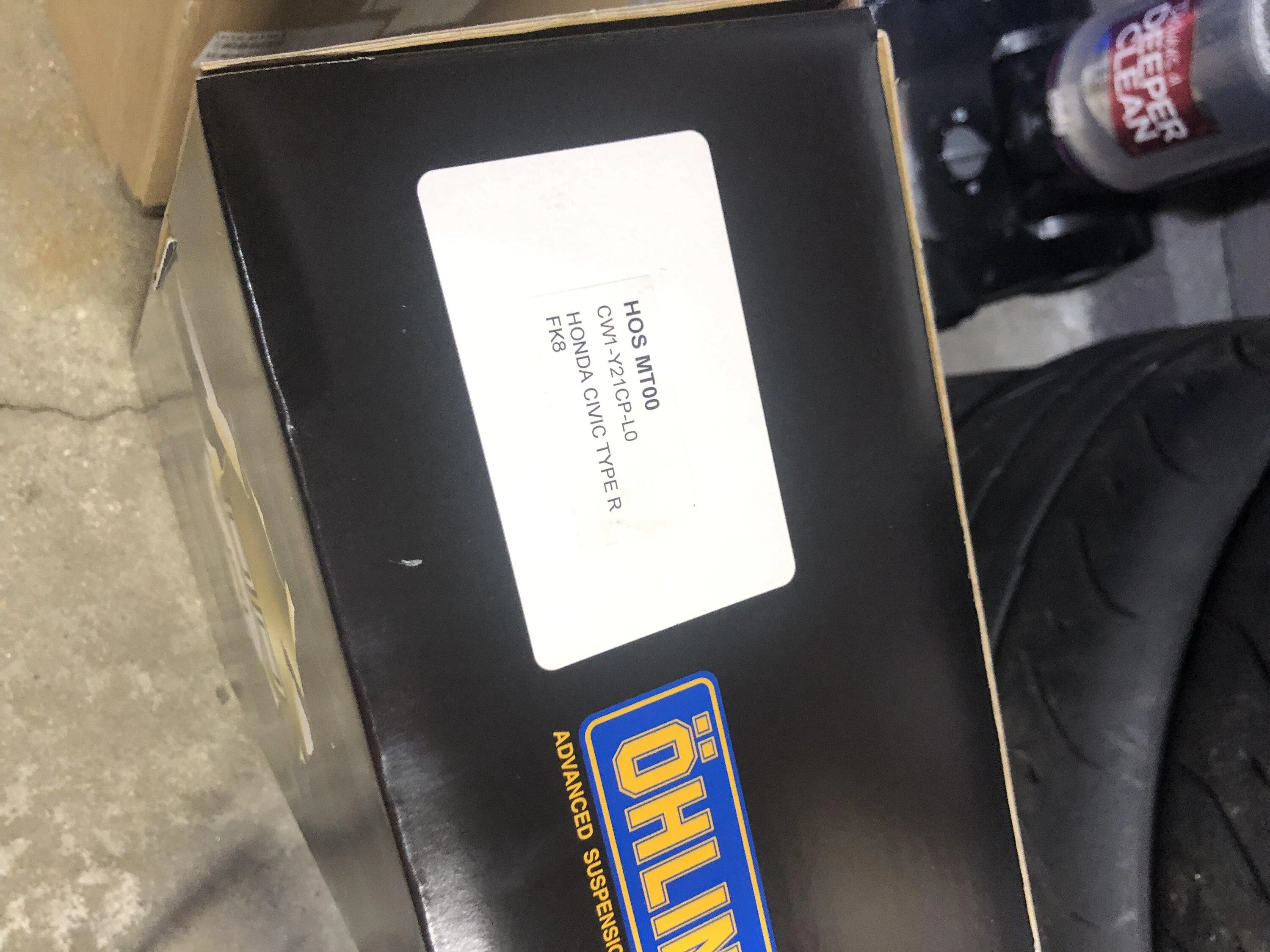 FK8/FL5 Ohlins coilover and Ohlins cancellation kit and Whiteline rear ...