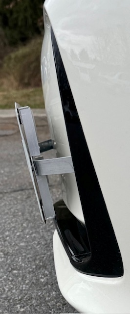 11th Gen Honda Civic Offset Front License Plate Bracket (No Drill) IMG_1268