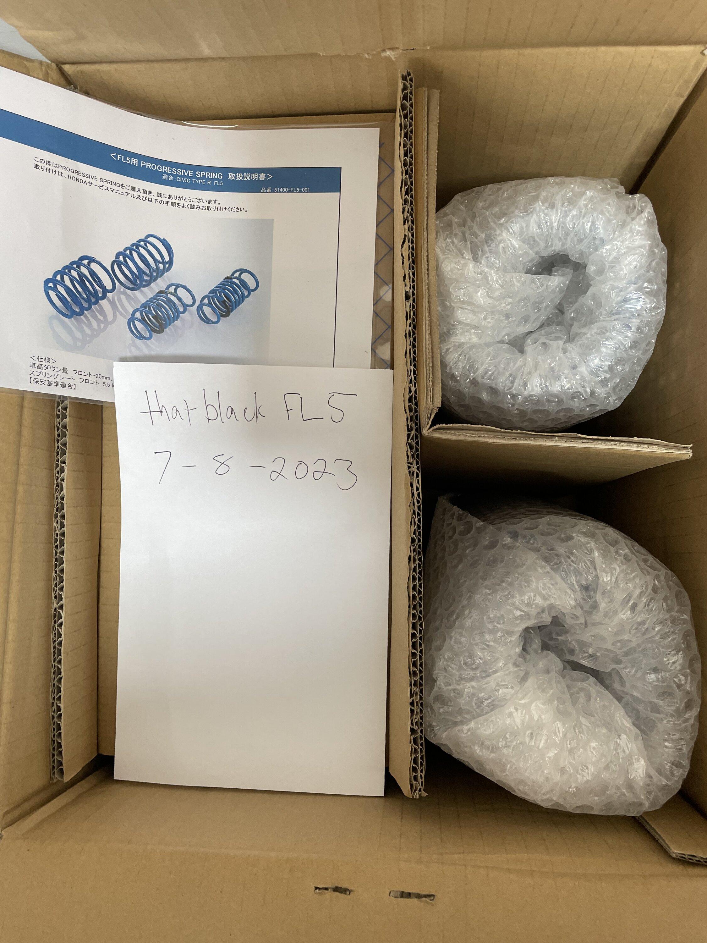 11th Gen Honda Civic FL5 spoon springs for sale IMG_1769
