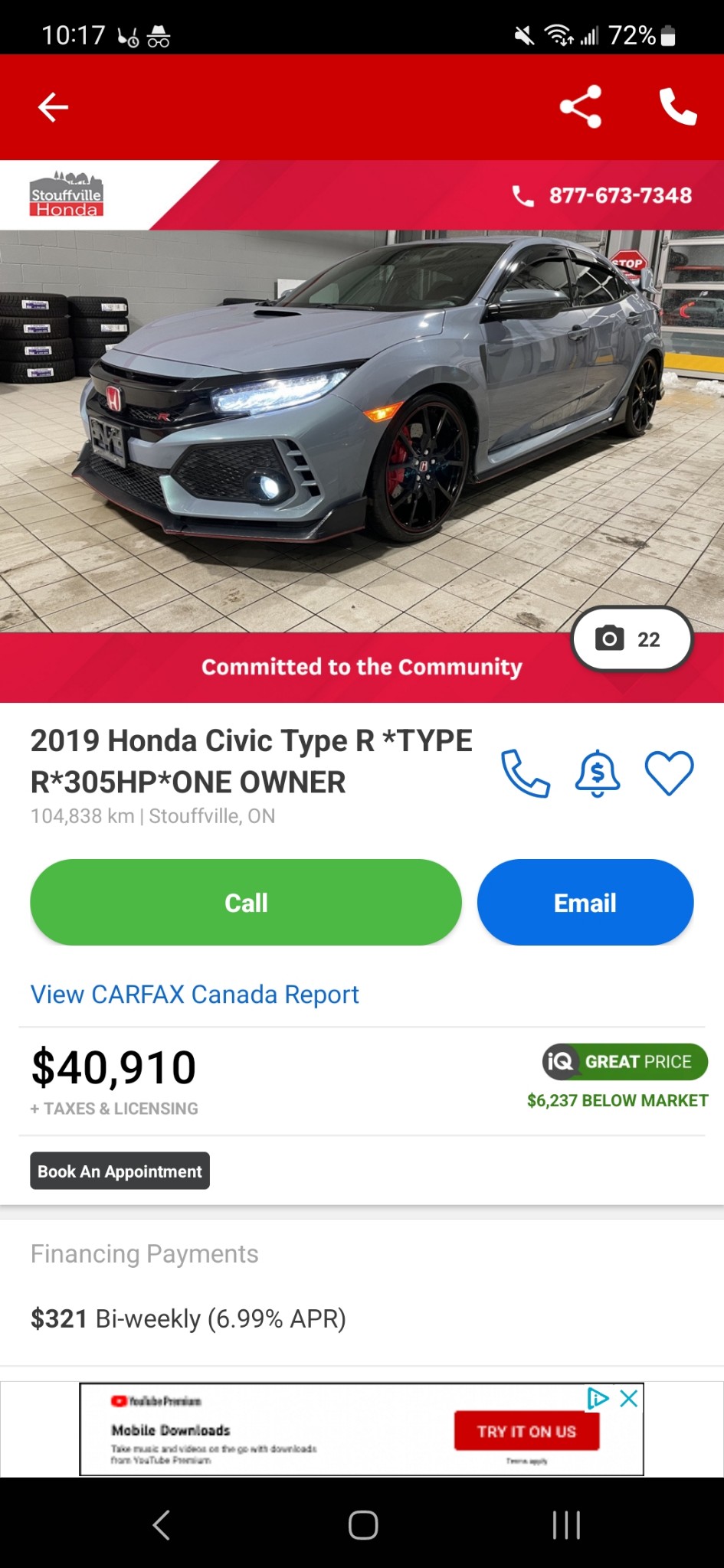 11th Gen Honda Civic Canadian dealer asked what colour Type R I want IMG_20230208_165240