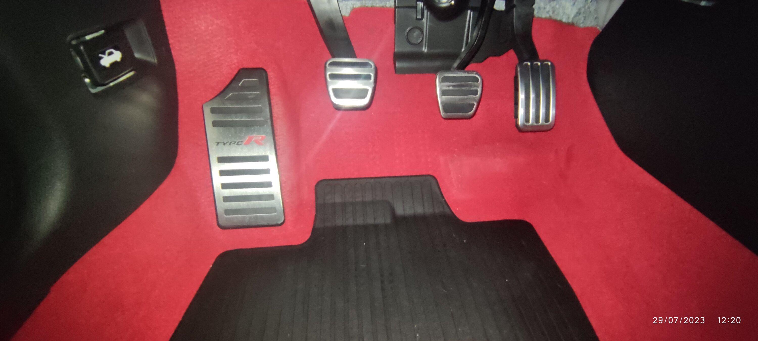 11th Gen Honda Civic Brushed stainless steel Footrest IMG_20230729_122055