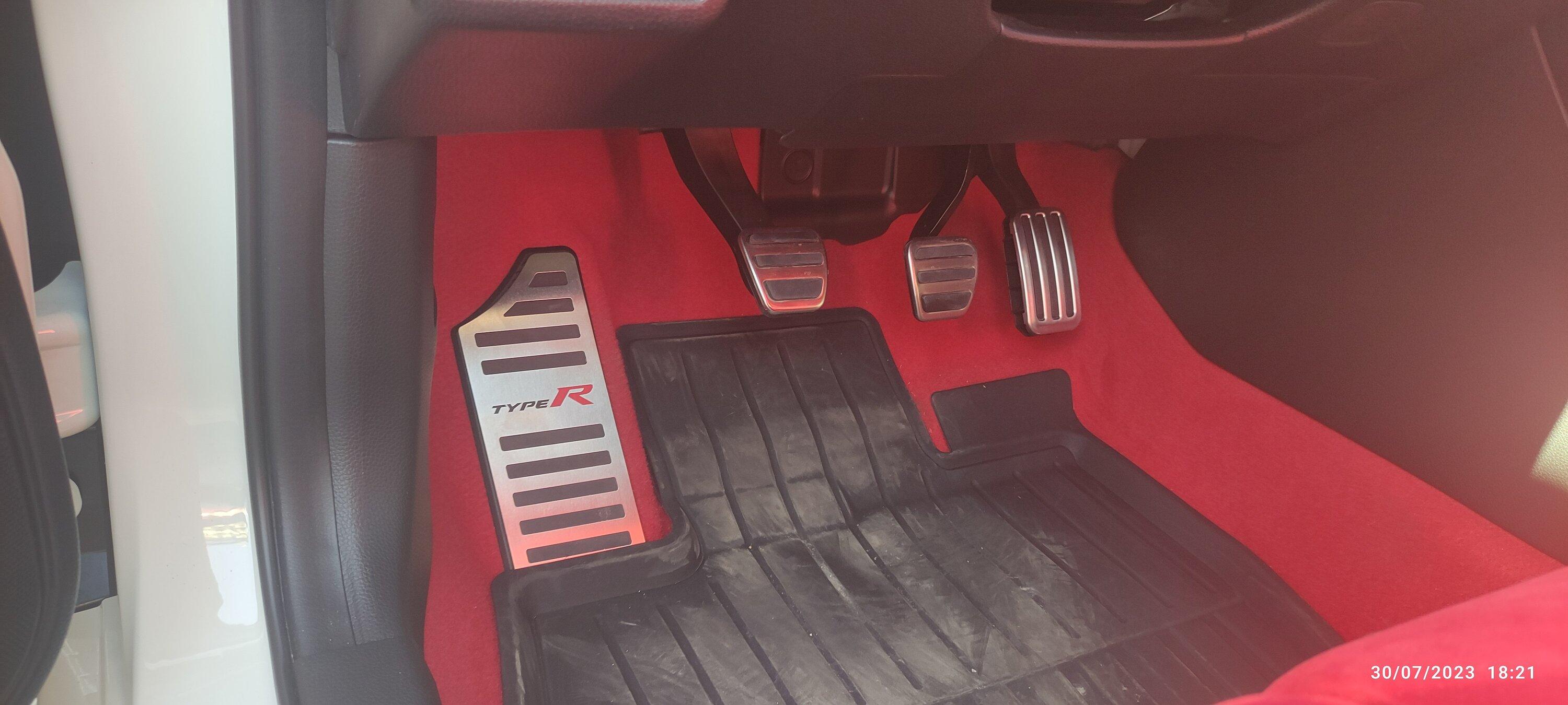 11th Gen Honda Civic Brushed stainless steel Footrest IMG_20230730_182128
