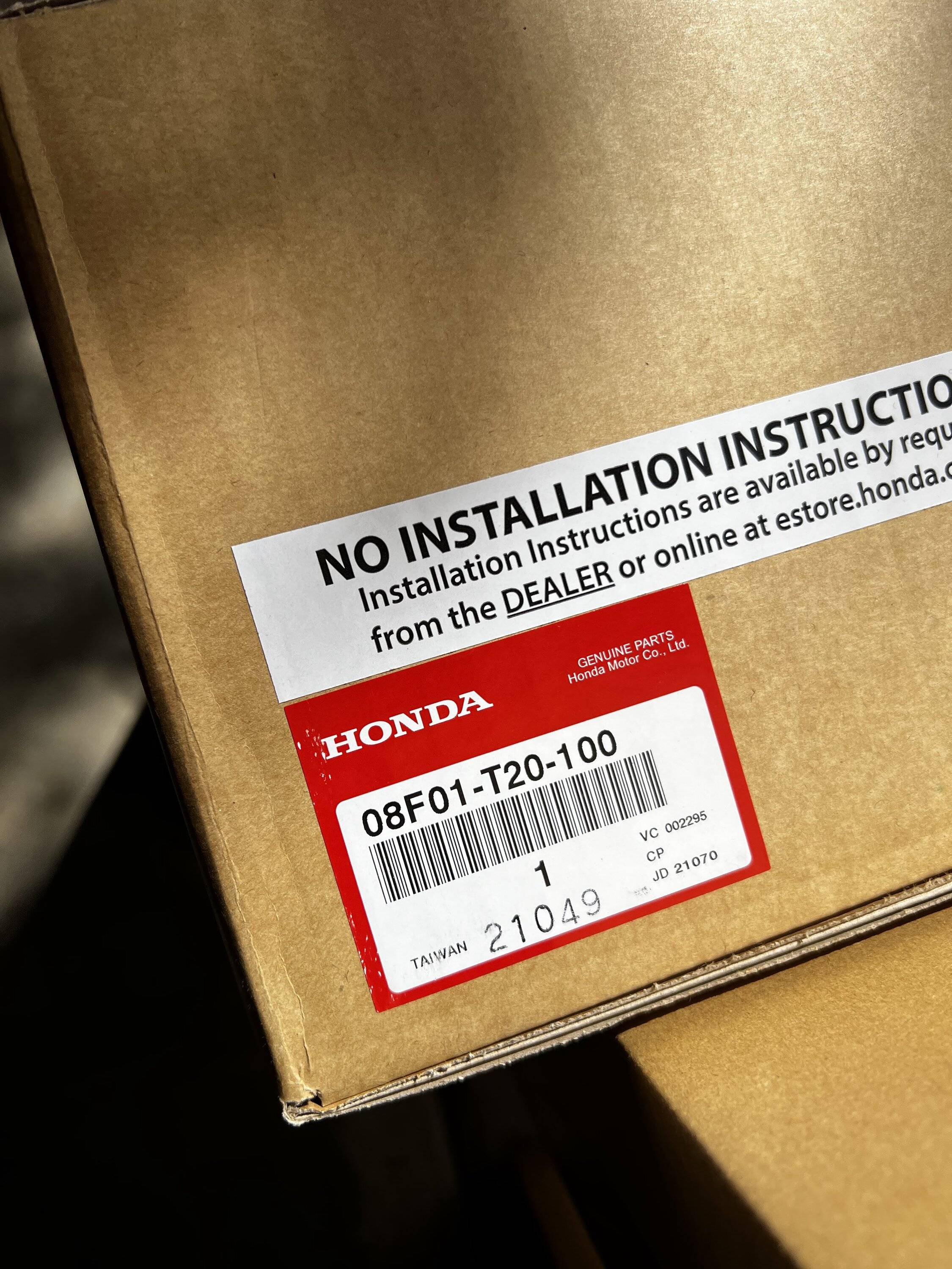 11th Gen Honda Civic New in box OEM Honda HPD Kit for 22 Civic IMG_3961