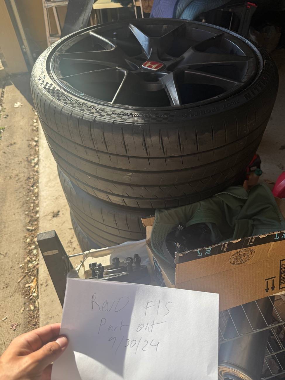 11th Gen Honda Civic FL5 part out - 20 mm spacers, hondata, stock wheels and tires IMG_4682