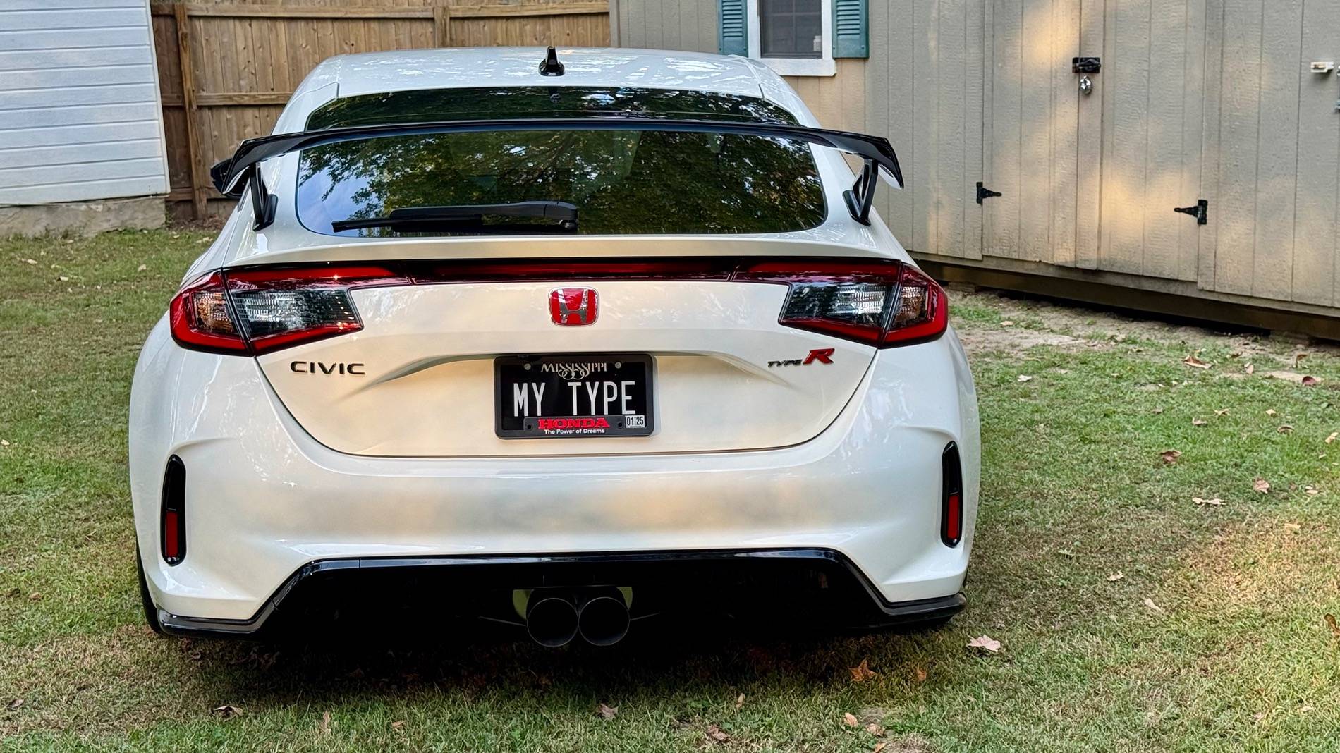 11th Gen Honda Civic FL5 Vanity Plate Hall of Fame IMG_5609