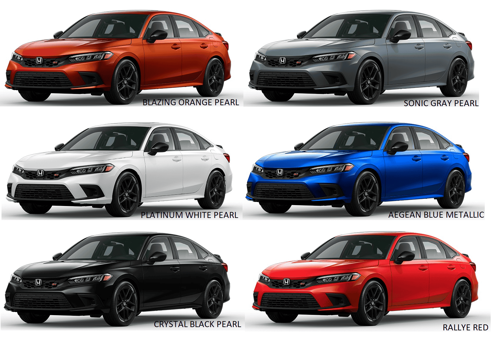 11th Gen Honda Civic 2022+ Civic Colors Threads TOC montage3