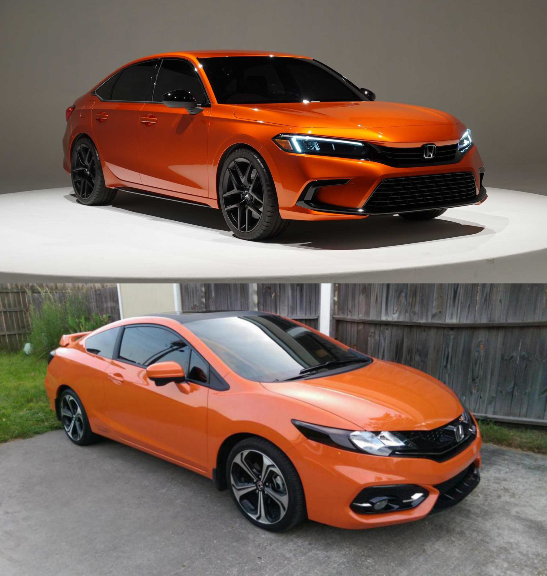 11th Gen Honda Civic Leaked: 2022 Civic Si Chassis Code = FE1 + Paint Colors (NEW Blazing Orange Pearl) First Look! orangeVs