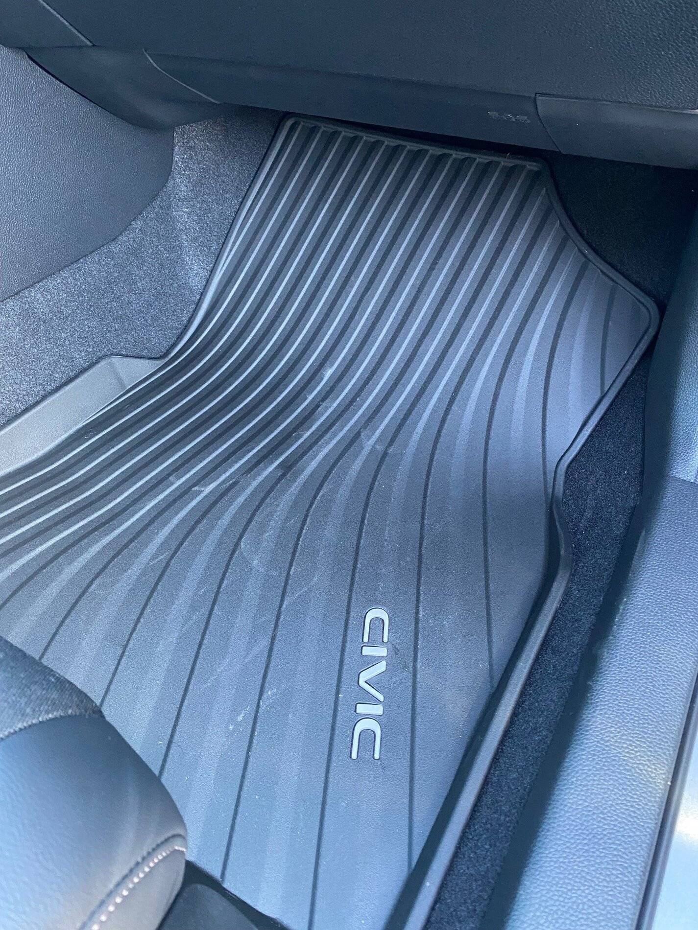 11th Gen Honda Civic Review of the 2022 Civic All Season Floor Mats from Honda Accessories. *with pictures passenger