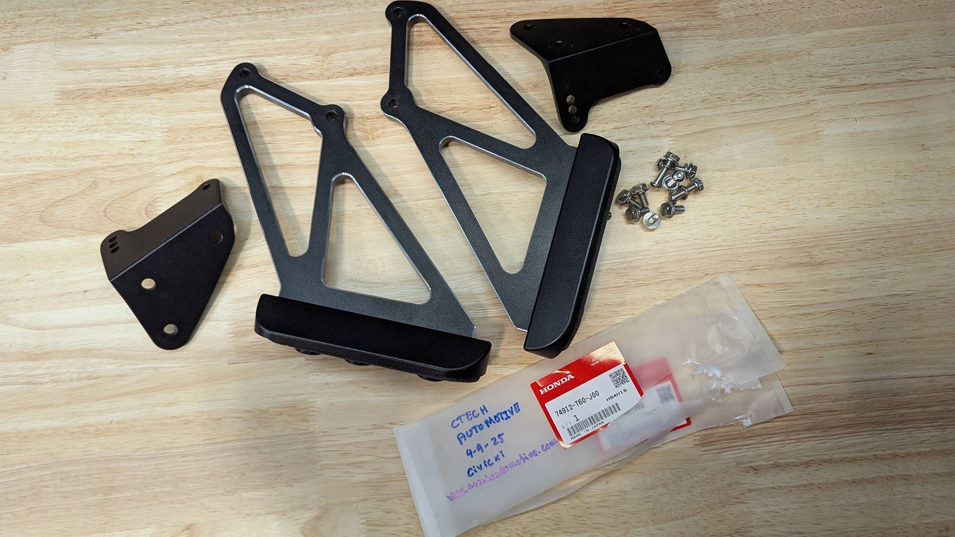 11th Gen Honda Civic FS: PLM FL5 Wing Risers Brackets (Used) PXL_20250409_182540502