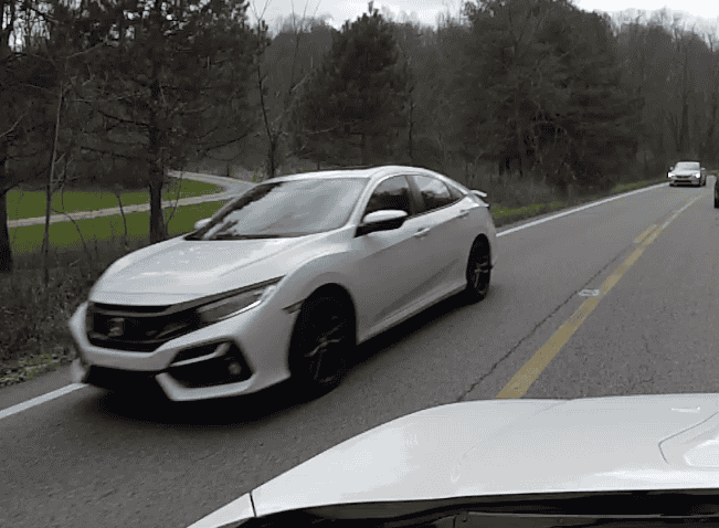 11th Gen Honda Civic 2022 Civic Si Test Mules Spotted Testing With Current Si Sedan Screen Shot 2020-11-27 at 6.28.19 PM