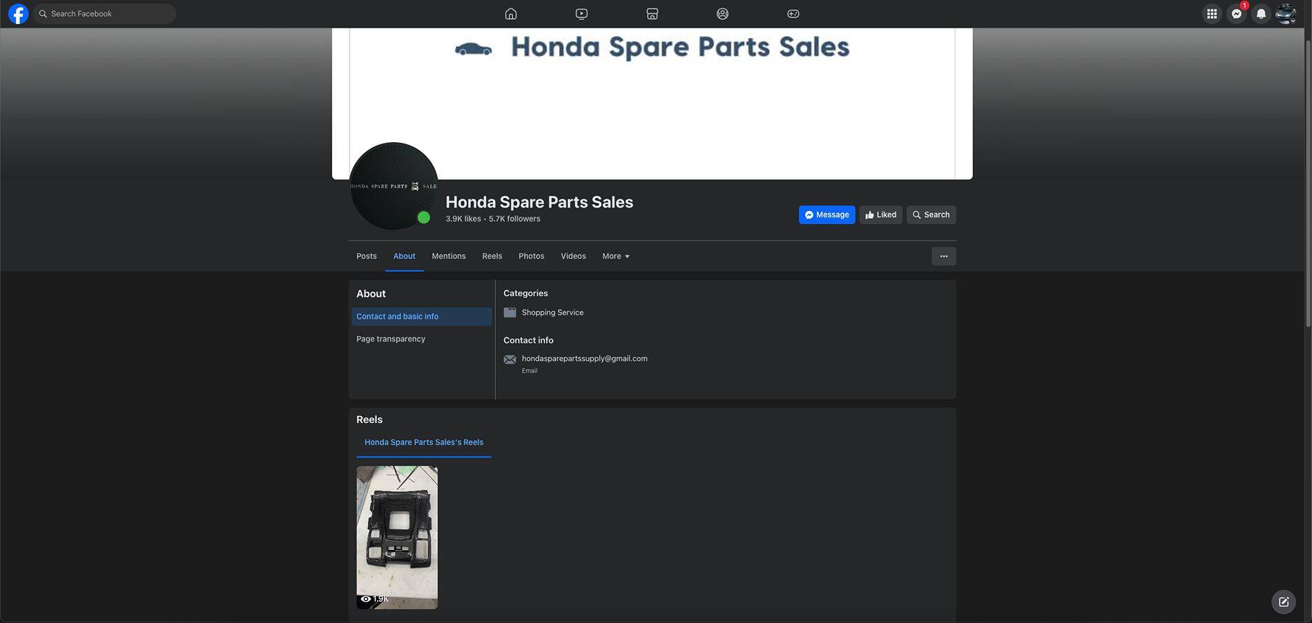 11th Gen Honda Civic Honda Spare Parts Sales (Facebook) Legit or Scam? Screenshot 2025-03-21 at 9.45.41 AM
